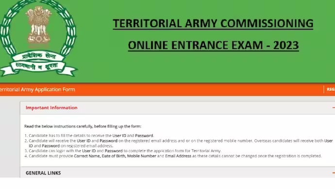 Join Territorial Army 2023: Apply For Territorial Army Officer Posts ...