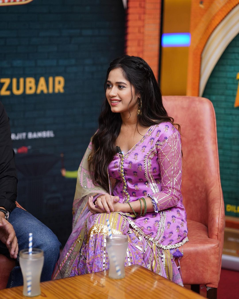 jannat zubair purple sharara