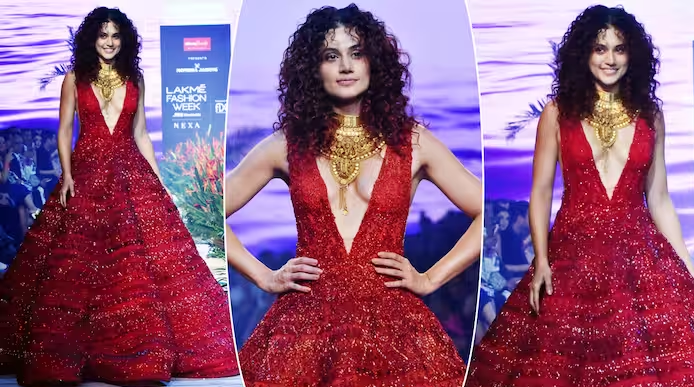 Photoshoot Taapsee Pannu Showed Her Mettle At Lakme Fashion Week See 0413